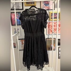 Torrid Midi Lace Handkerchief Dress 1X